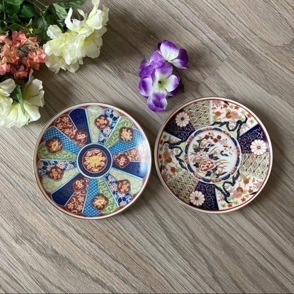 ✨Vintage Imari ware 6 inch plates , set of 2 , made in Japan